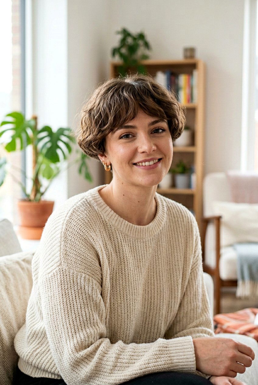 Wavy Bowl Cut For Women - 20 bowl cut haircut for women - 20 bowl cut haircut for women