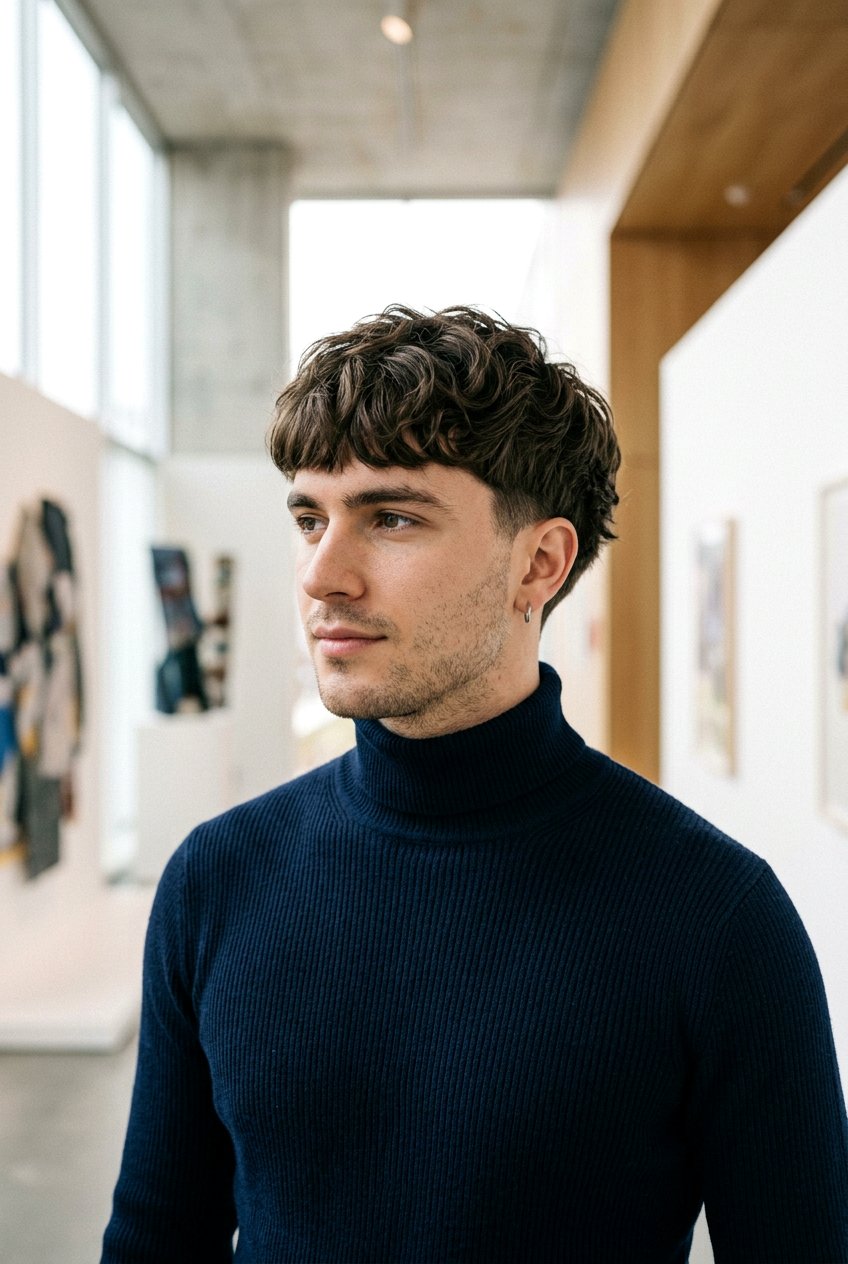 Wavy Bowl Cut - 20 mens haircut for wavy medium hair - 20 men’s haircut for wavy medium hair