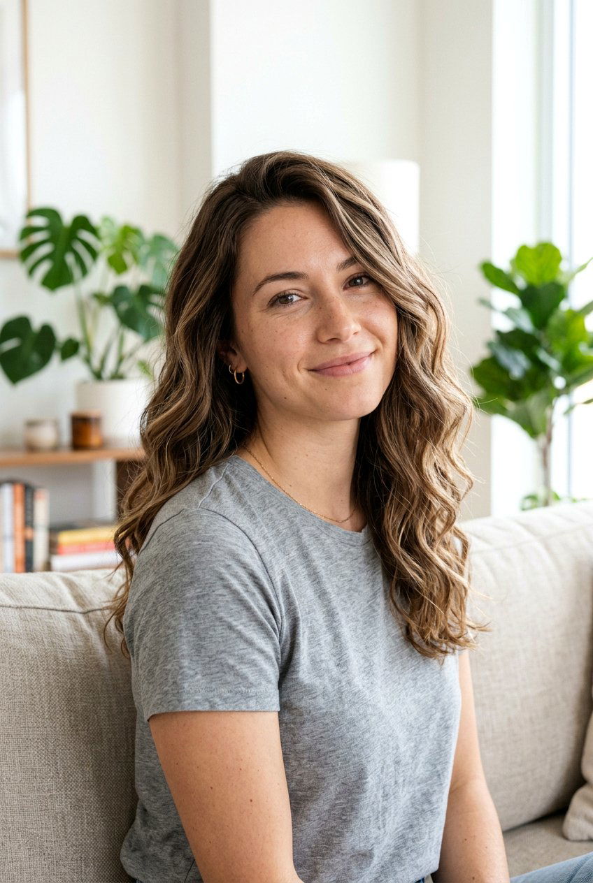 Wavy Brunette Hair With Beige Highlights - 20 brunette hair with soft beige highlights - 20 brunette hair with soft beige highlights