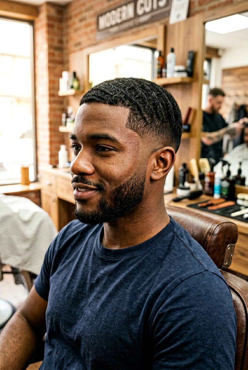 Wavy Burst Fade - 20 burst fade haircut - 20 burst fade haircut