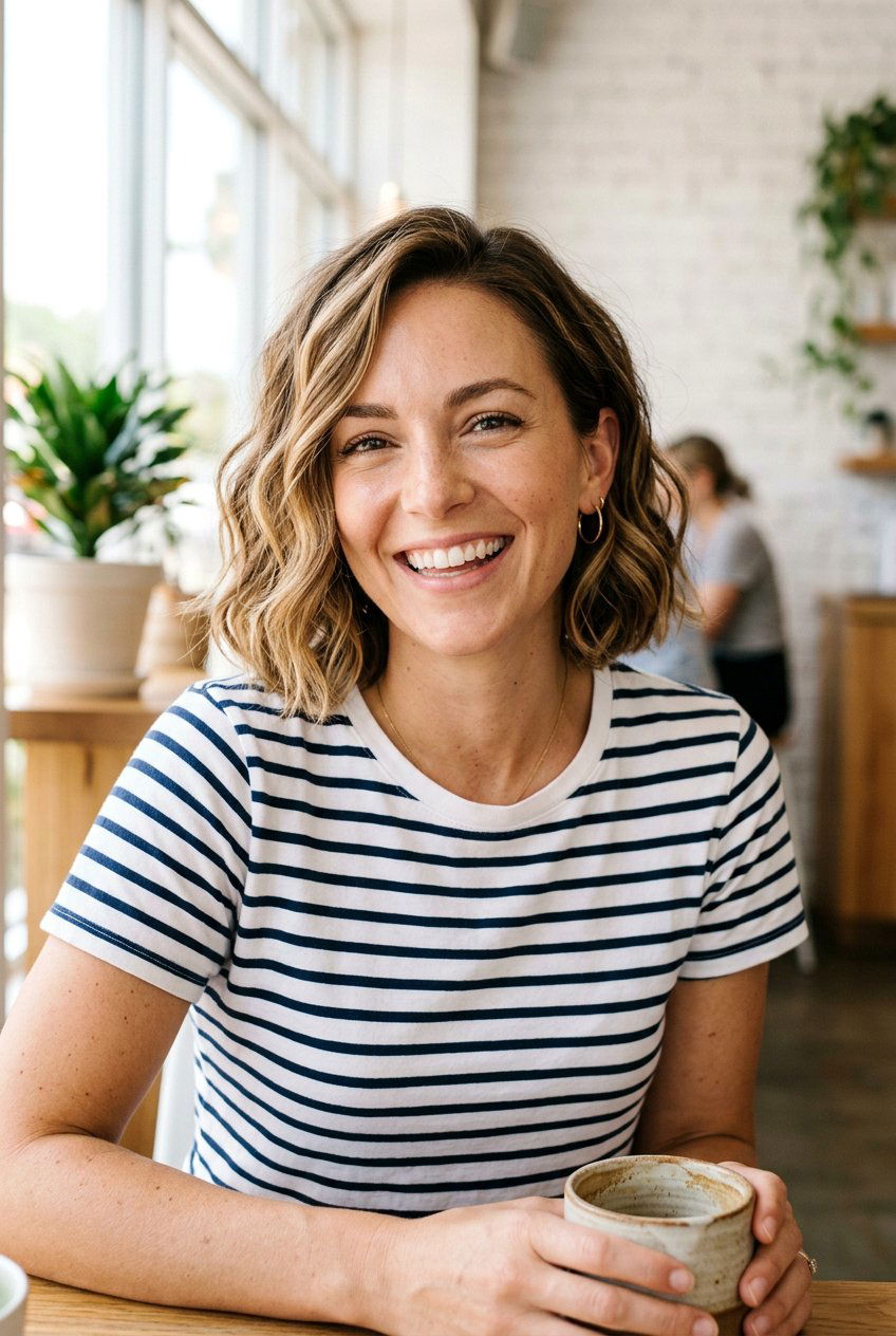 Wavy Cheekbone Bob - 20 cheekbone bob haircut - 20 cheekbone bob haircut