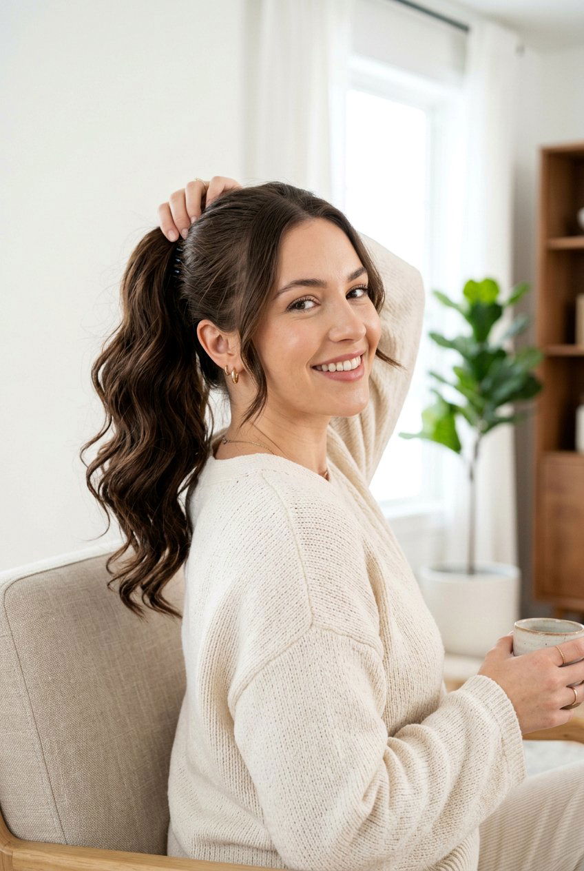 Wavy Clip In Ponytail - 20 clip in ponytail hairstyles - 20 clip in ponytail hairstyles