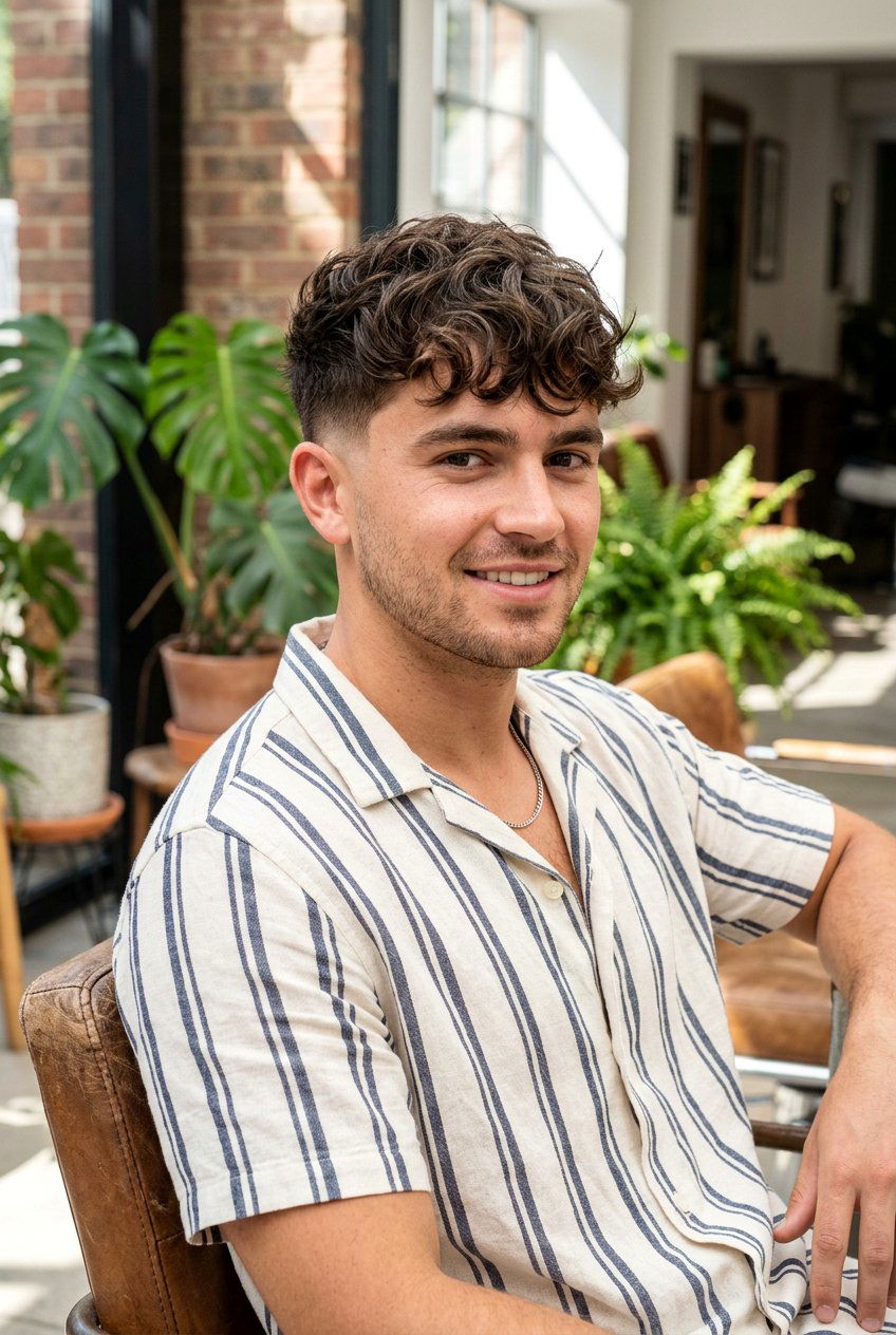 Wavy Crop Top Fade Haircut - 20 crop top fade haircut - 20 crop top fade haircut