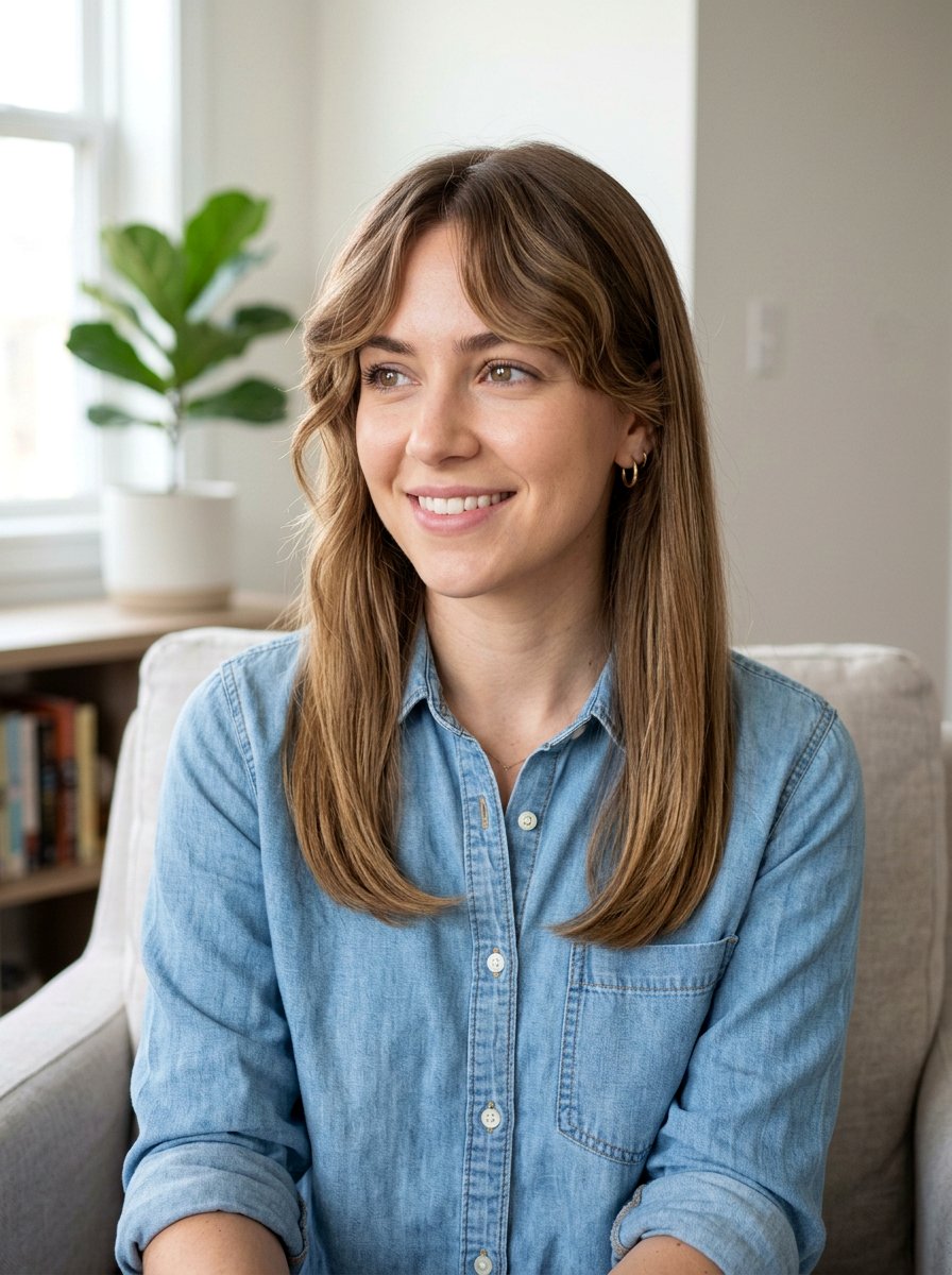 Wavy Curtain Bangs Straight Medium Hair - 20 wavy curtain bangs for medium hair - 20 wavy curtain bangs for medium hair