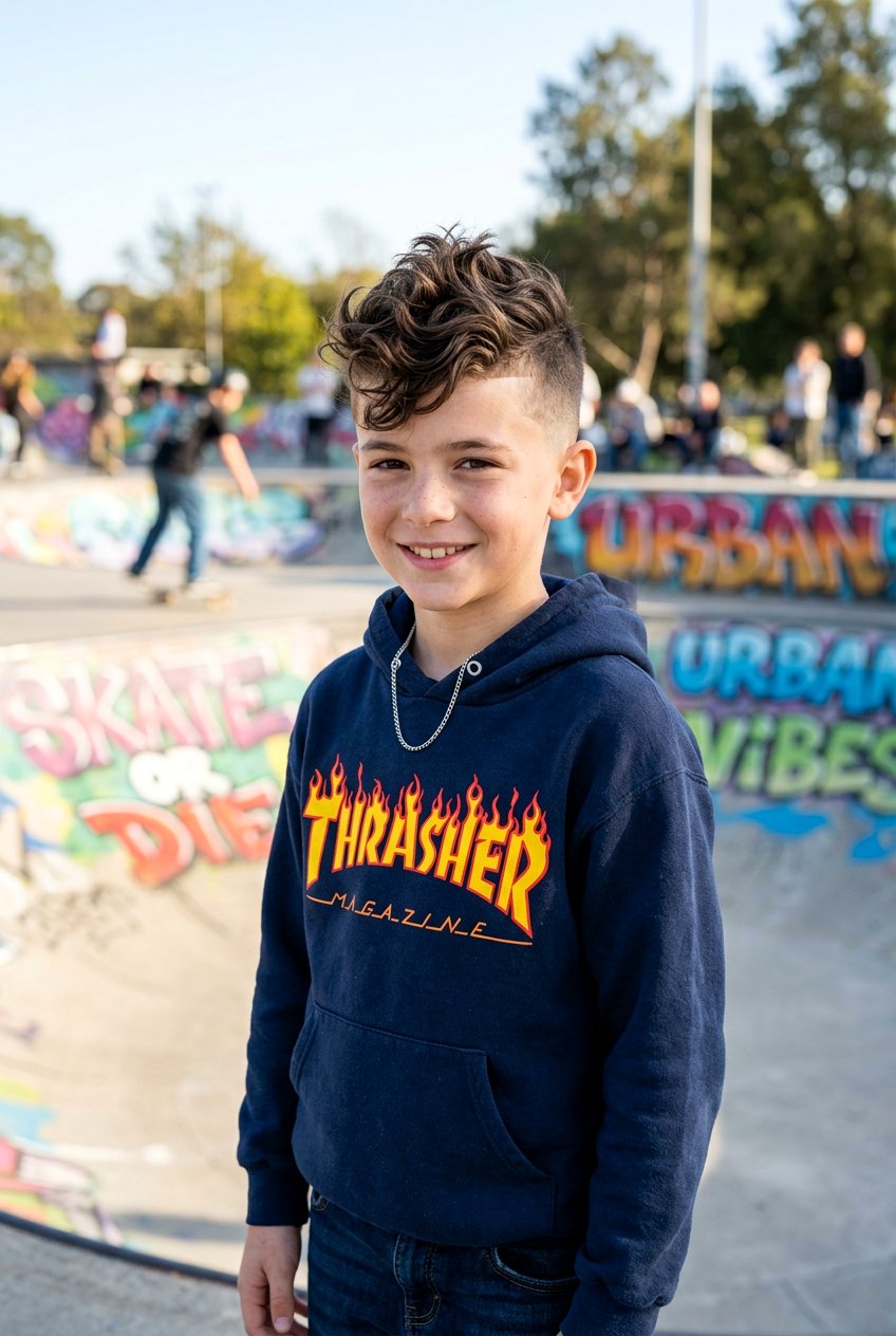 Wavy Faux Hawk - 20 boys haircut for curly wavy hair - 20 boys haircut for curly wavy hair