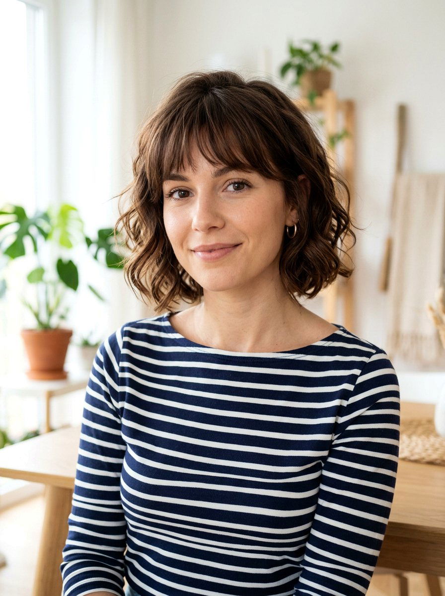 Wavy French Bob - 20 wavy haircut ideas for women - 20 wavy haircut ideas for women