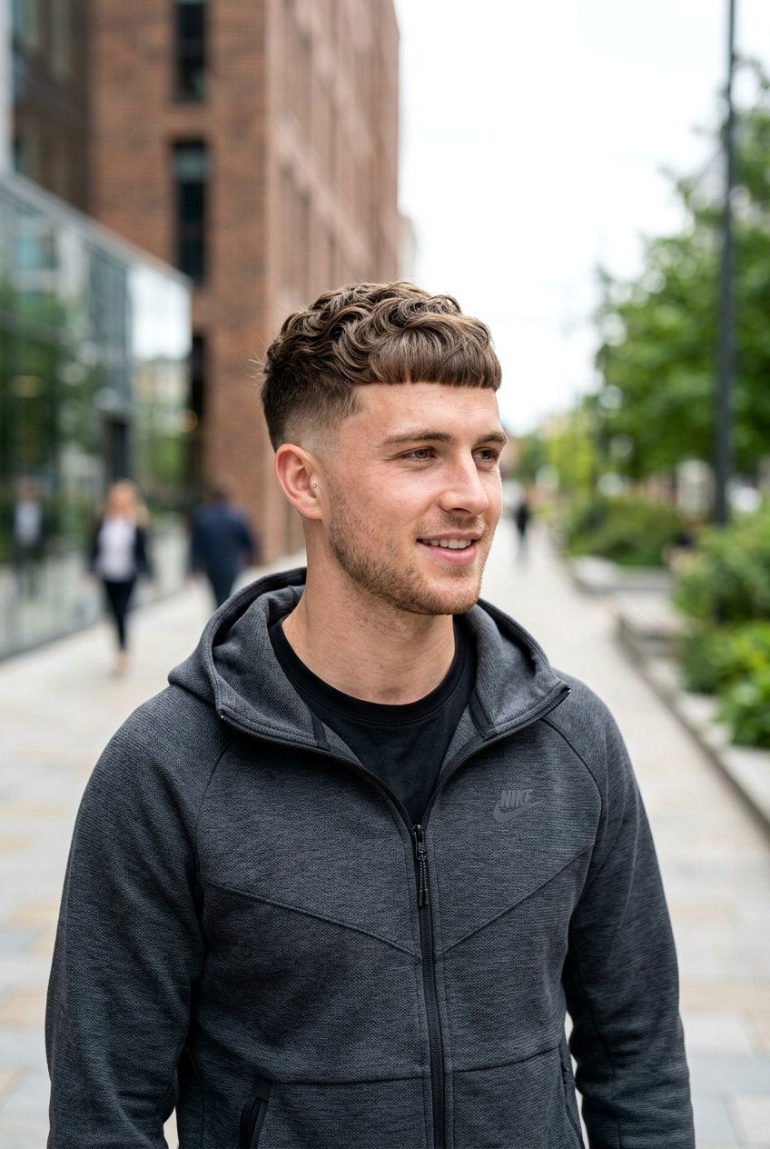 Wavy French Crop - 20 mens haircut for thick wavy hair - 20 men’s haircut for thick wavy hair