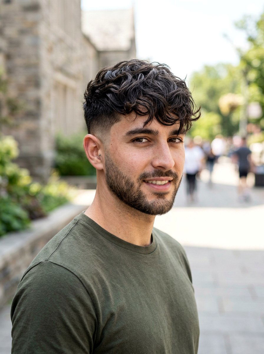 Wavy Fringe With Taper Fade Men - 20 wavy fringe haircut men - 20 wavy fringe haircut men