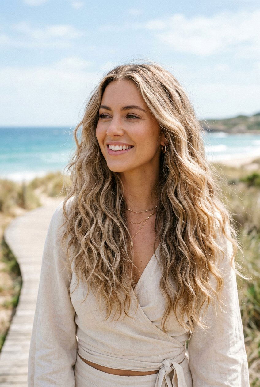 Wavy Hair Champagne Beige Blonde Highlights - 20 champagne beige blonde highlights - 20 champagne beige blonde highlights