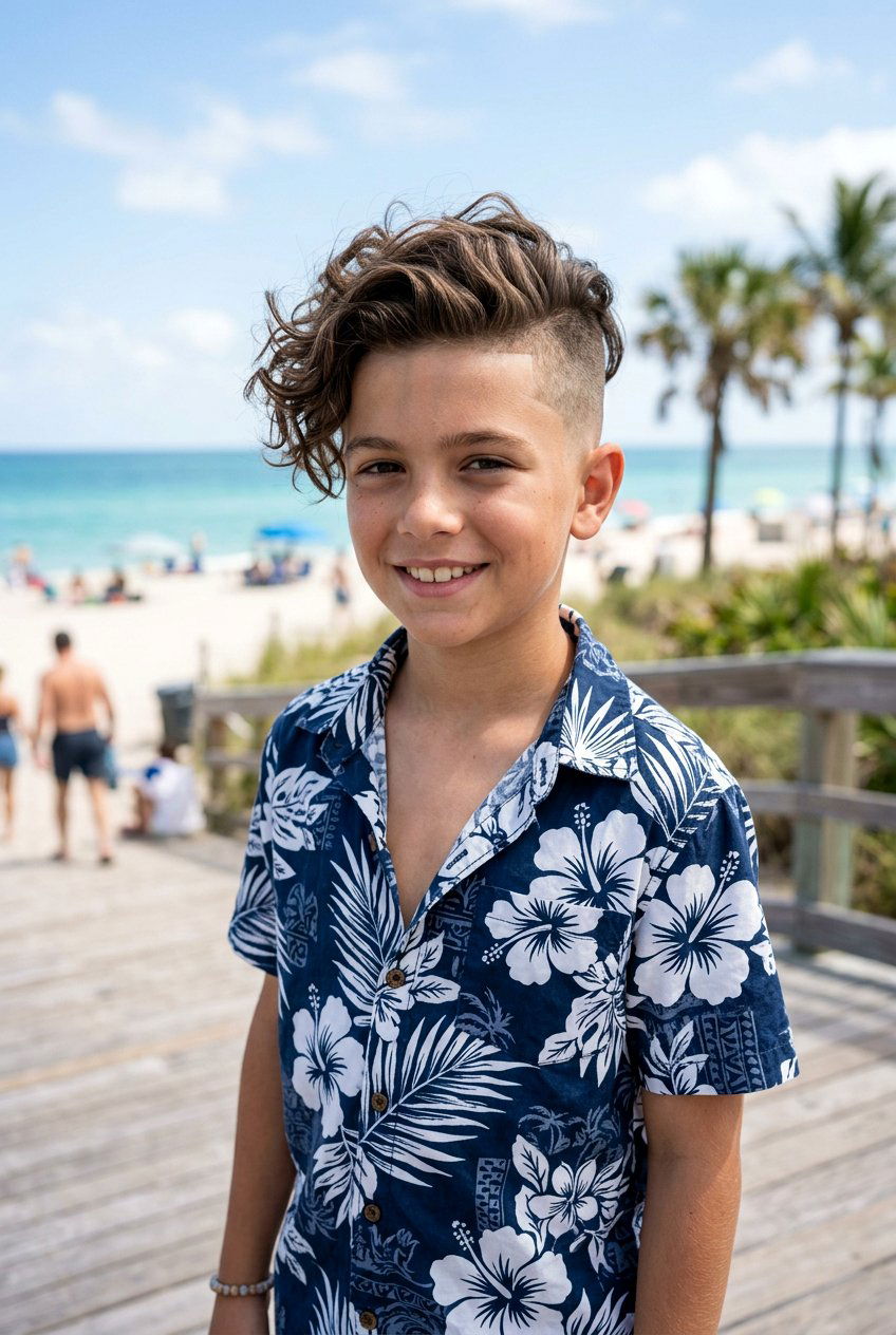 Wavy Hair Long Top Fade - 20 boys haircut with long top fade - 20 boys haircut with long top fade