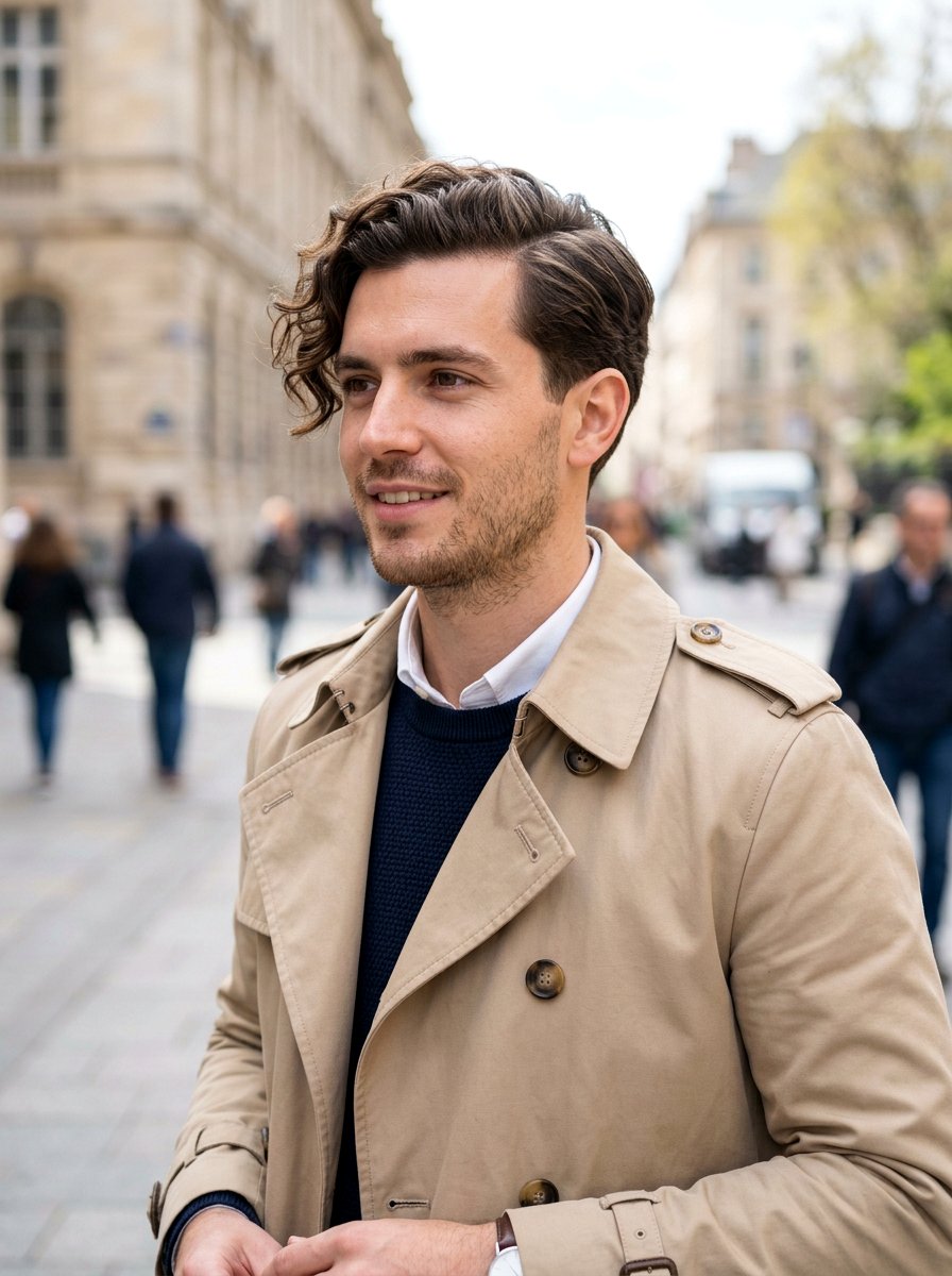 Wavy Hair Side Part - 20 side part for professional men - 20 side part for professional men