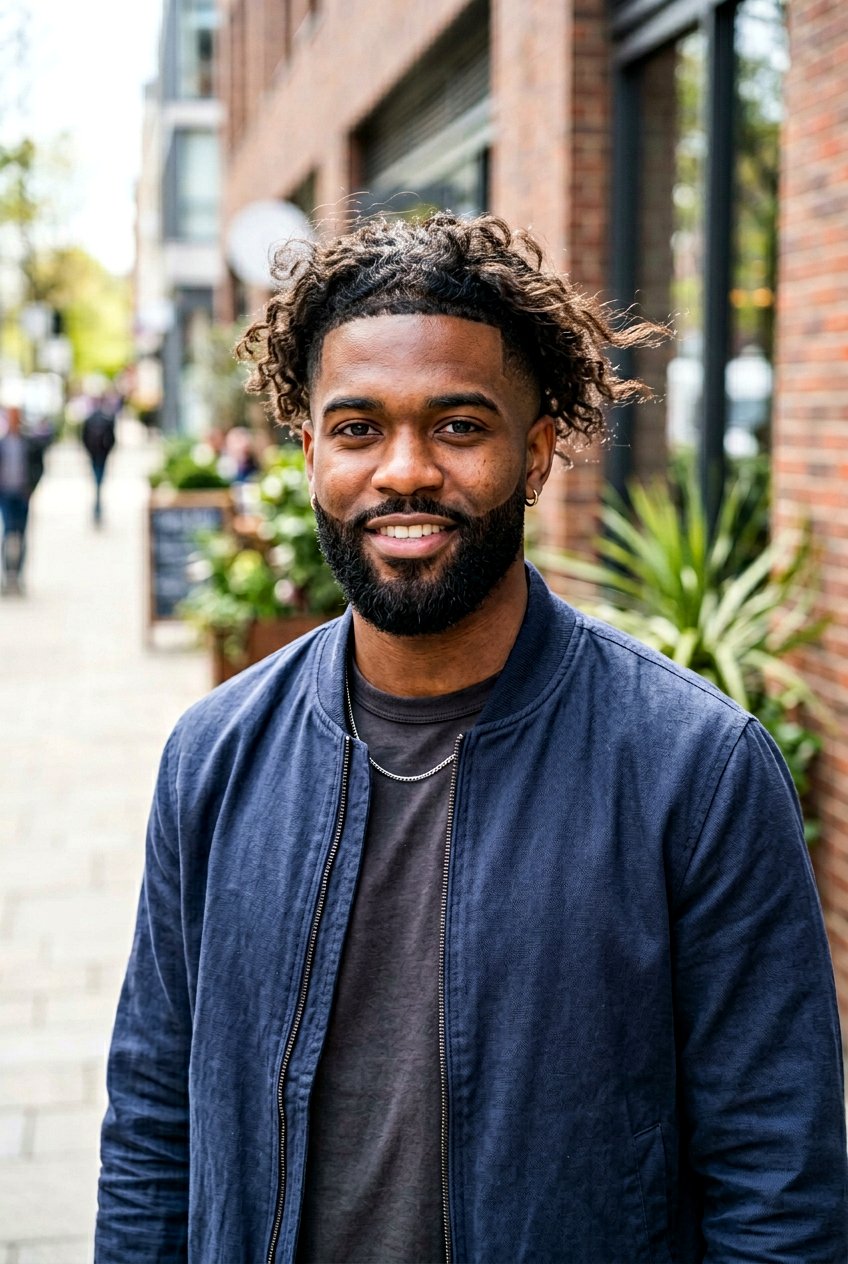 Wavy Hair Taper Fade With Beard - 20 men beard fade with taper haircut - 20 men beard fade with taper haircut