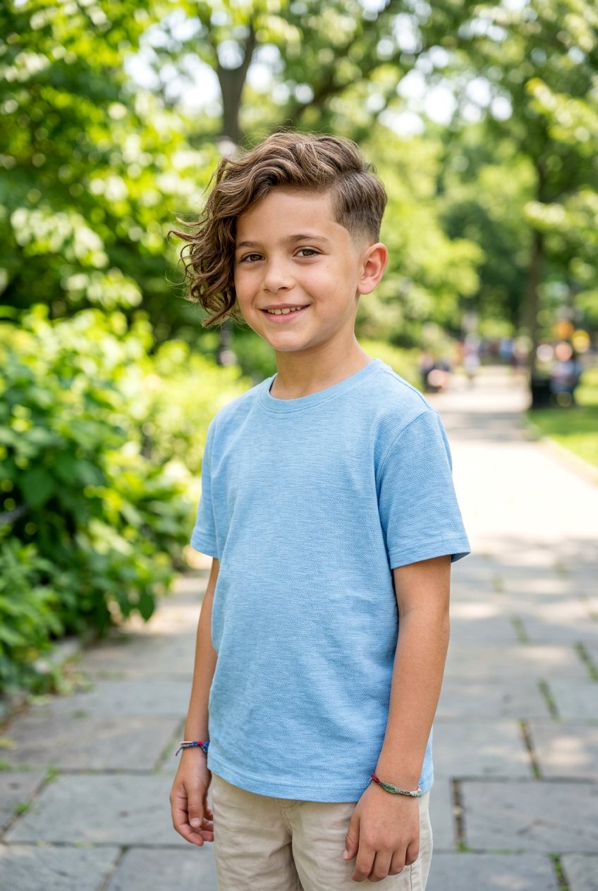 Wavy Hair Taper Fade - 20 clean taper haircut for boys - 20 clean taper haircut for boys