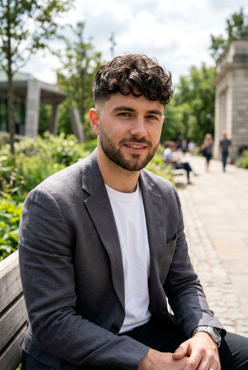 Wavy Hair Textured Crop - 20 men textured crop for office look - 20 men textured crop for office look