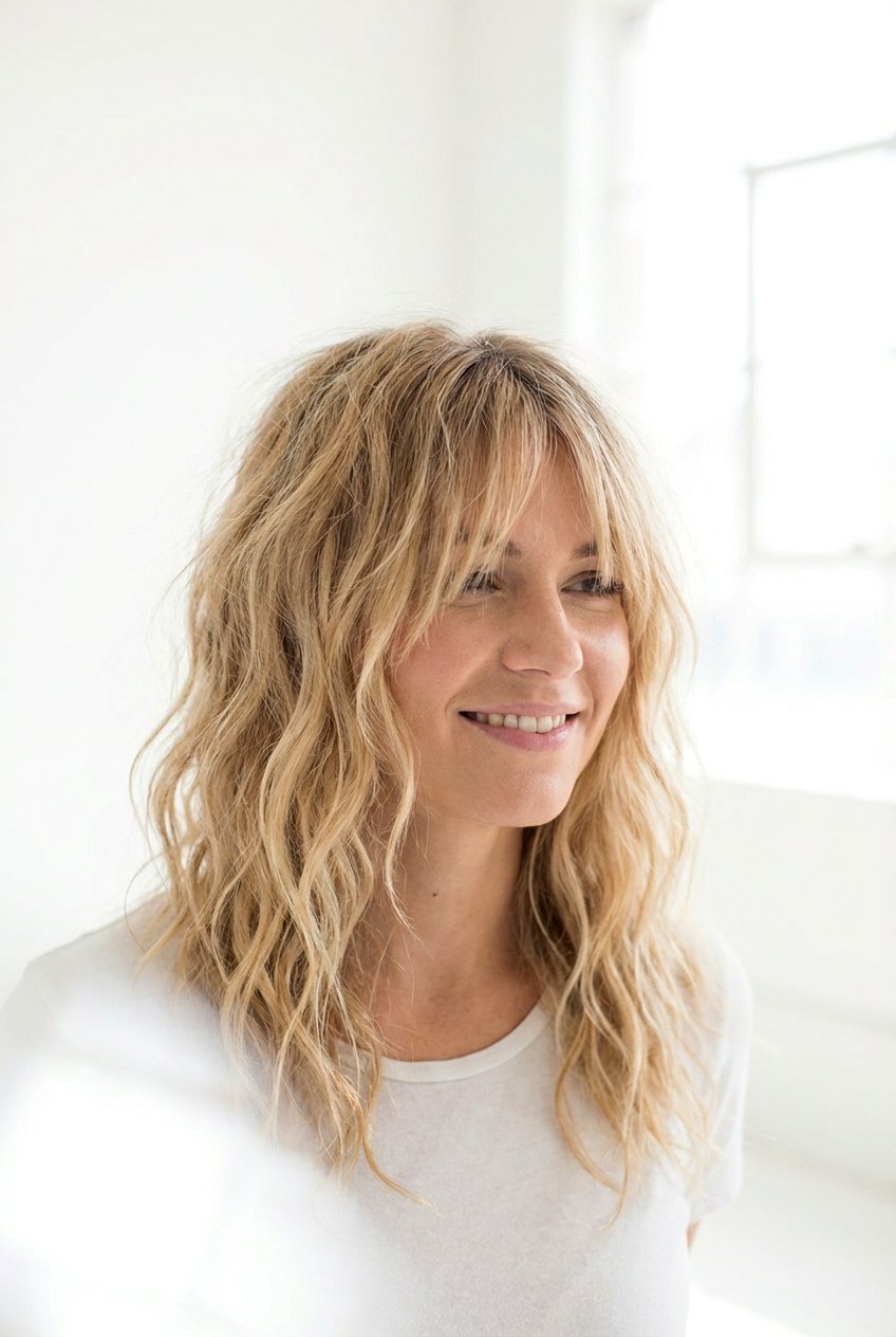 20 Stunning Ways to Wear Curly Hair with Bangs Right Now