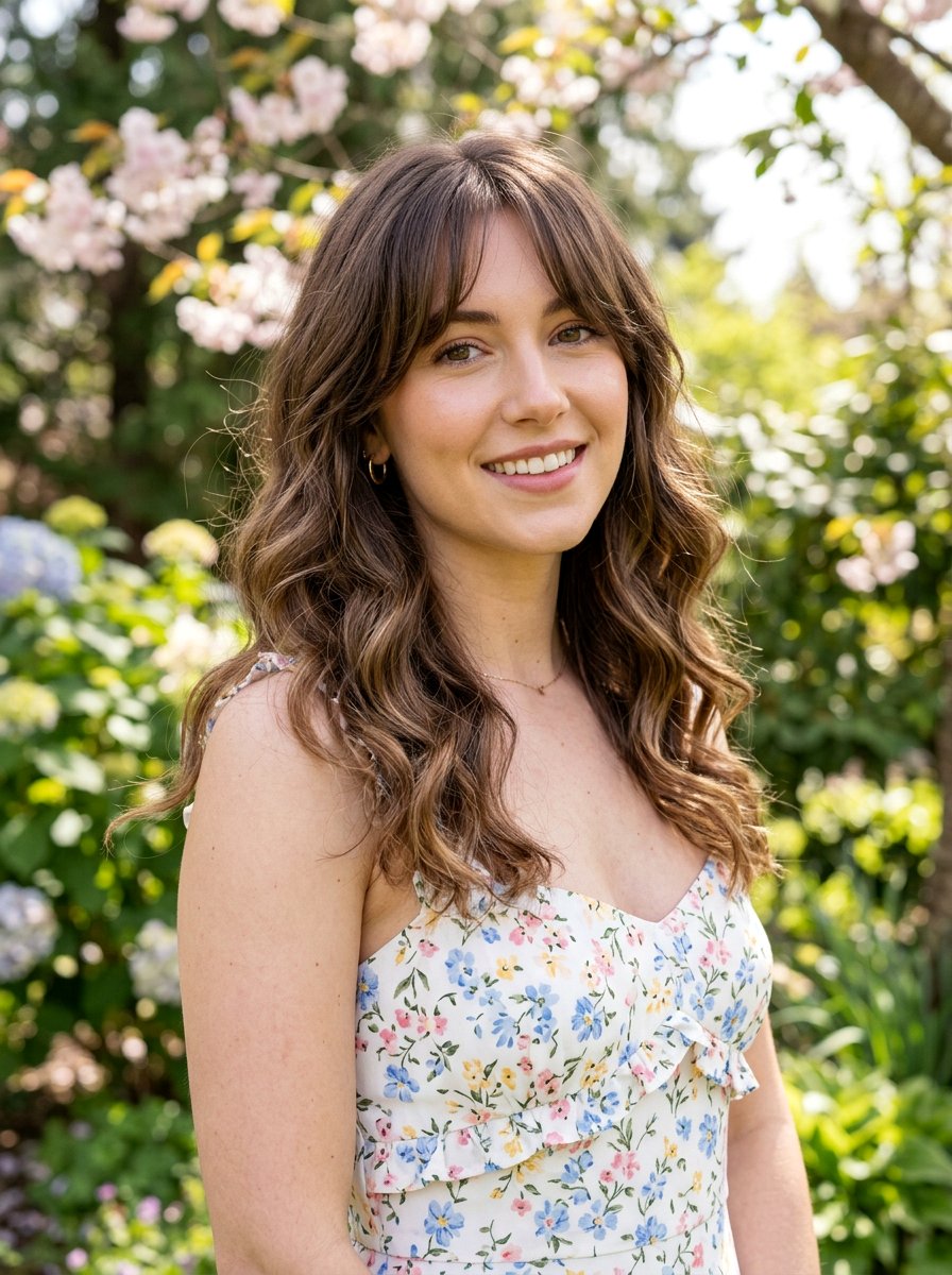 Wavy Hair With Curtain Bangs - 20 wavy hairstyle ideas for women - 20 wavy hairstyle ideas for women