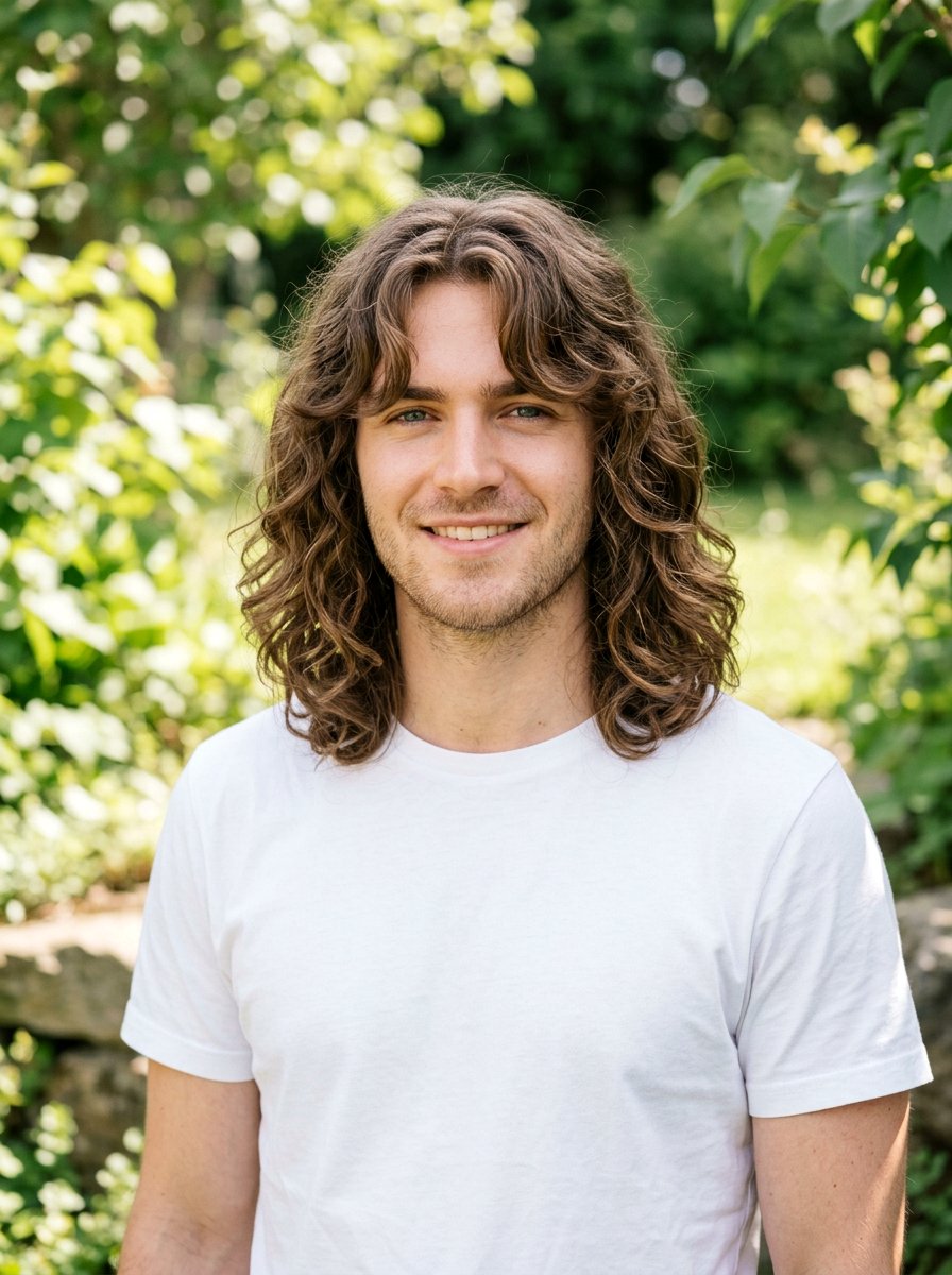 Wavy Hair With Curtain Bangs Men - 20 shoulder length wavy haircut men - 20 shoulder length wavy haircut men