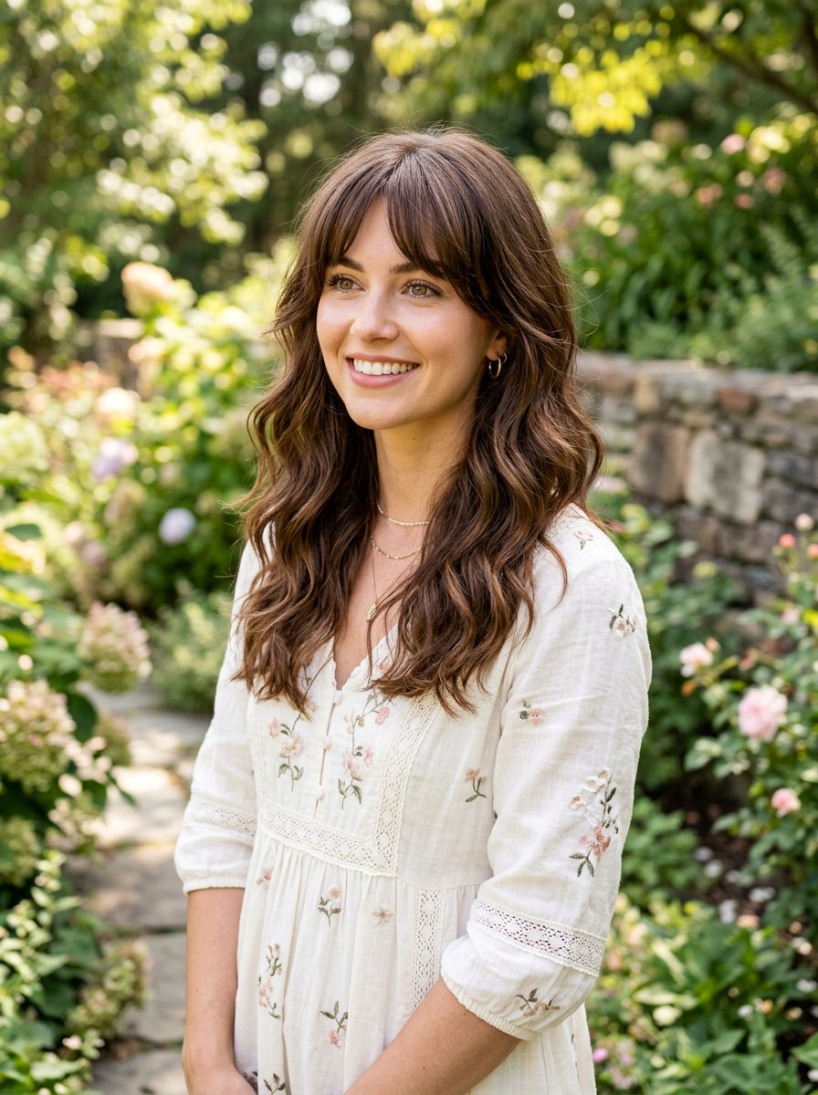 Wavy Haircut With Curtain Bangs - 20 wavy haircut ideas for women - 20 wavy haircut ideas for women