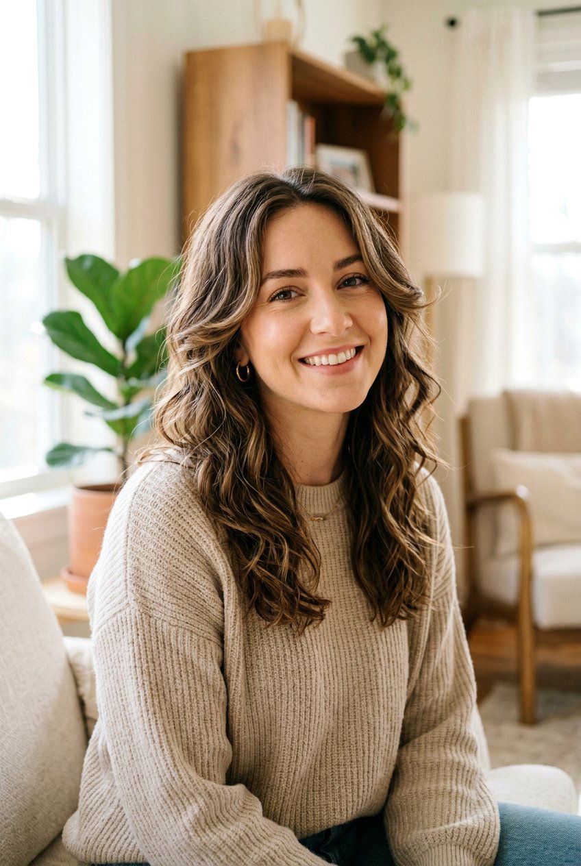 Wavy Haircut With Face Framing Layers For Air Dry - 20 air dry wavy haircut for women - 20 air dry wavy haircut for women