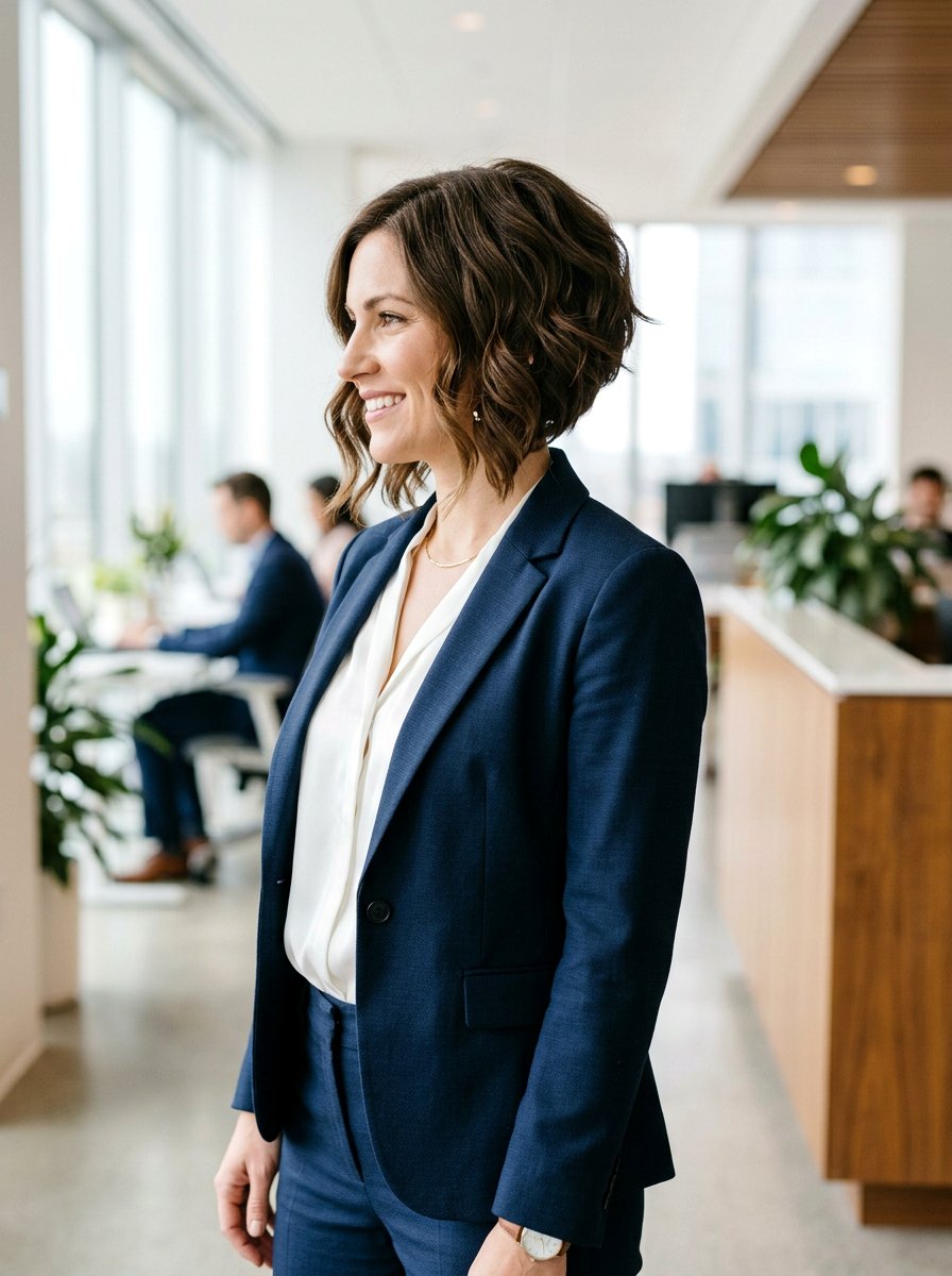 Wavy Inverted Bob - 20 wavy hairstyle ideas for women - 20 wavy hairstyle ideas for women