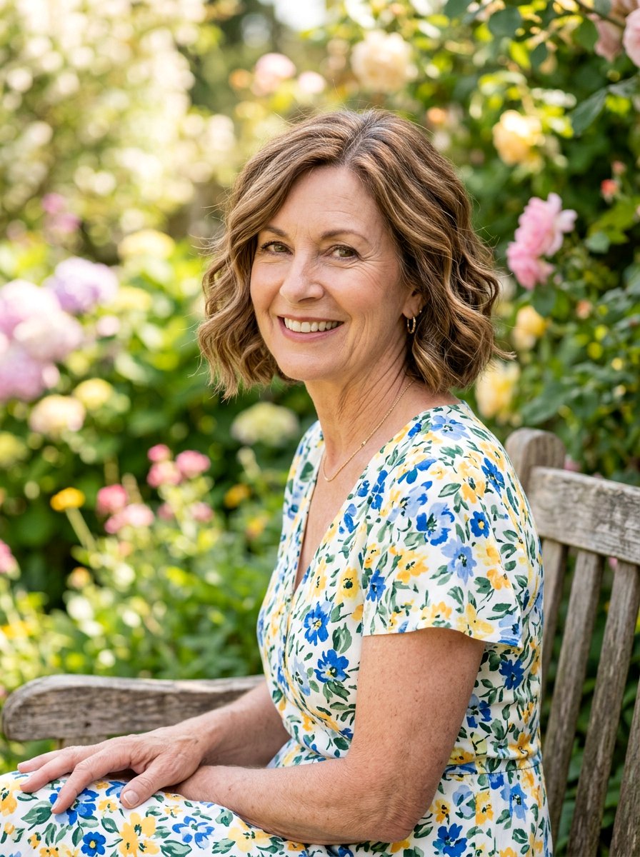 Wavy Jaw Length Bob - 20 jaw length bob for fine hair over 60 - 20 jaw length bob for fine hair over 60