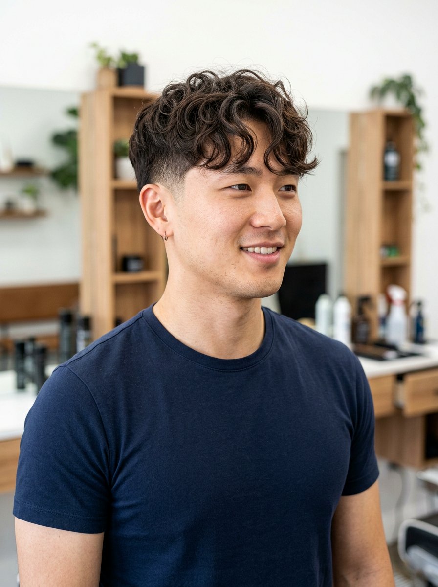 Wavy Korean Perm With Fade Men - 20 korean perm men hairstyle - 20 korean perm men hairstyle