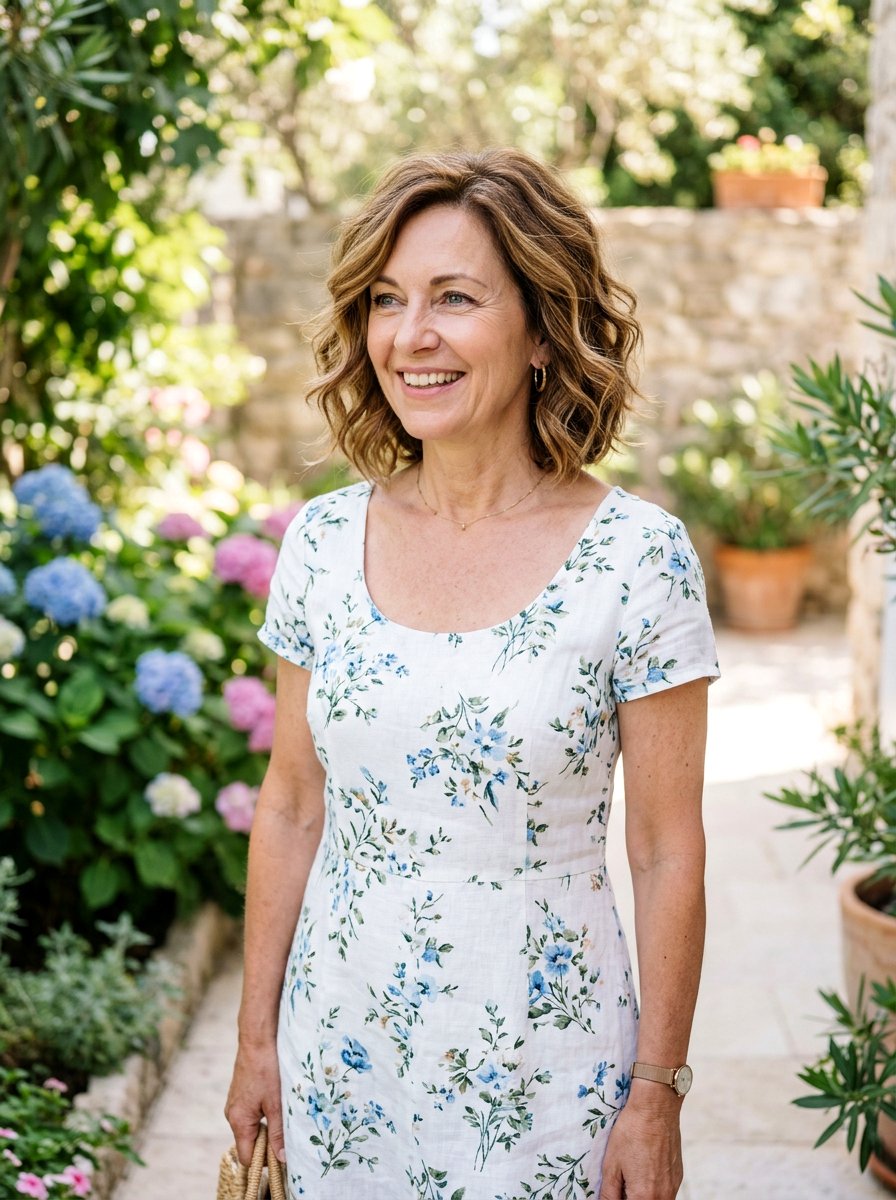 Wavy Layered Bob With Honey Highlights - 20 soft layered bob for women over 50 - 20 soft layered bob for women over 50