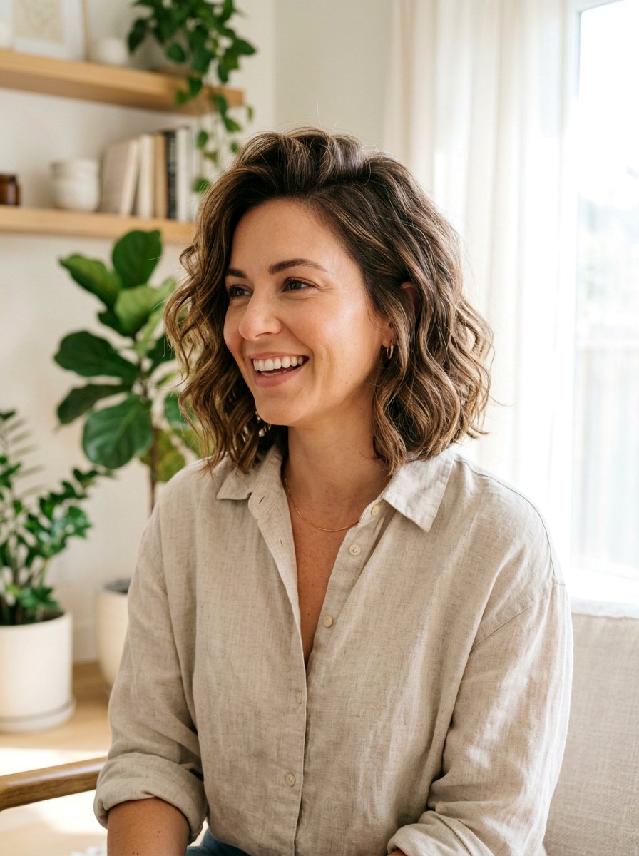 Wavy Layered Bob With Volume At Crown - 20 layered bob with volume at crown - 20 layered bob with volume at crown