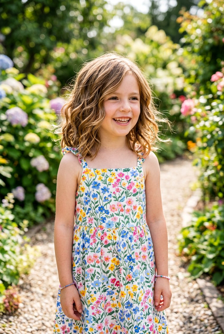 Wavy Layered Lob For Little Girls - 20 little girls layered lob haircut - 20 little girls layered lob haircut