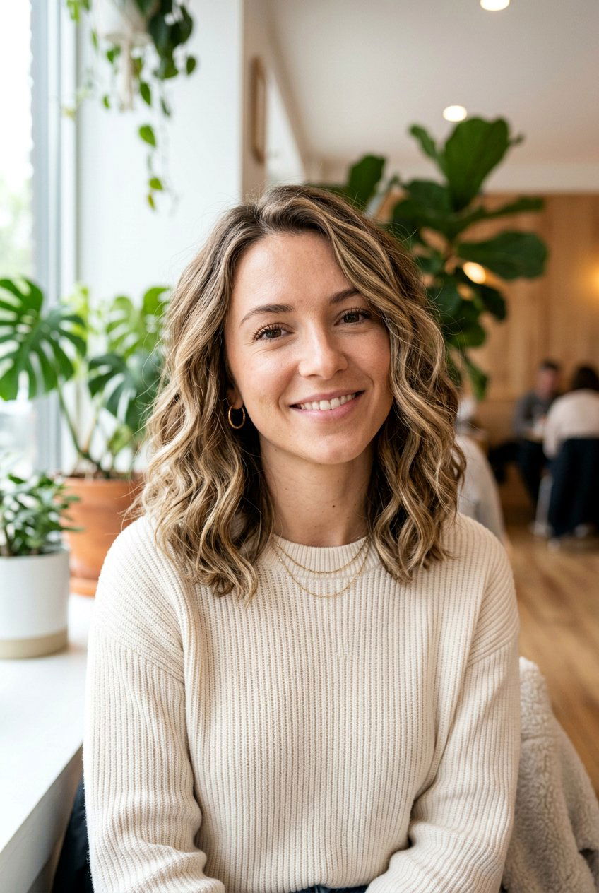 Wavy Lob Haircut - 20 haircuts for square face shape - 20 haircuts for square face shape