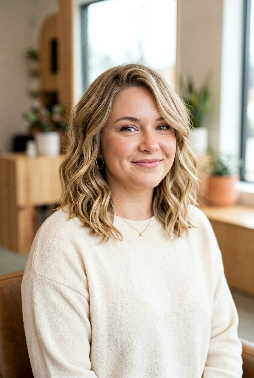 Wavy Lob Haircut For Round Face - 20 wavy lob haircut - 20 wavy lob haircut