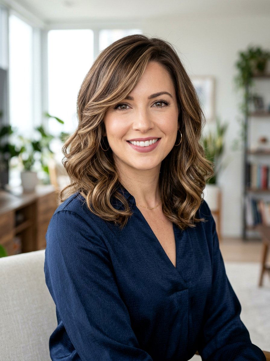 Wavy Lob With Face Framing Layers And Soft Curl - 20 wavy lob with face framing layers - 20 wavy lob with face framing layers