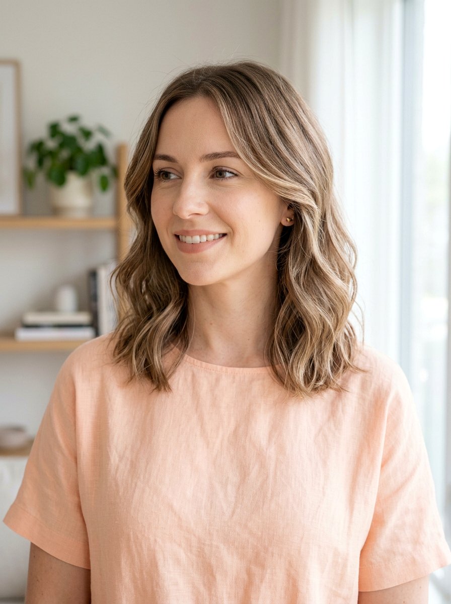 Wavy Lob With Face Framing Layers For Fine Hair - 20 wavy lob with face framing layers - 20 wavy lob with face framing layers