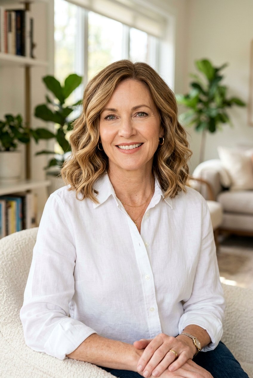 Wavy Lob With Highlights - 20 business casual bob for mature women - 20 business casual bob for mature women