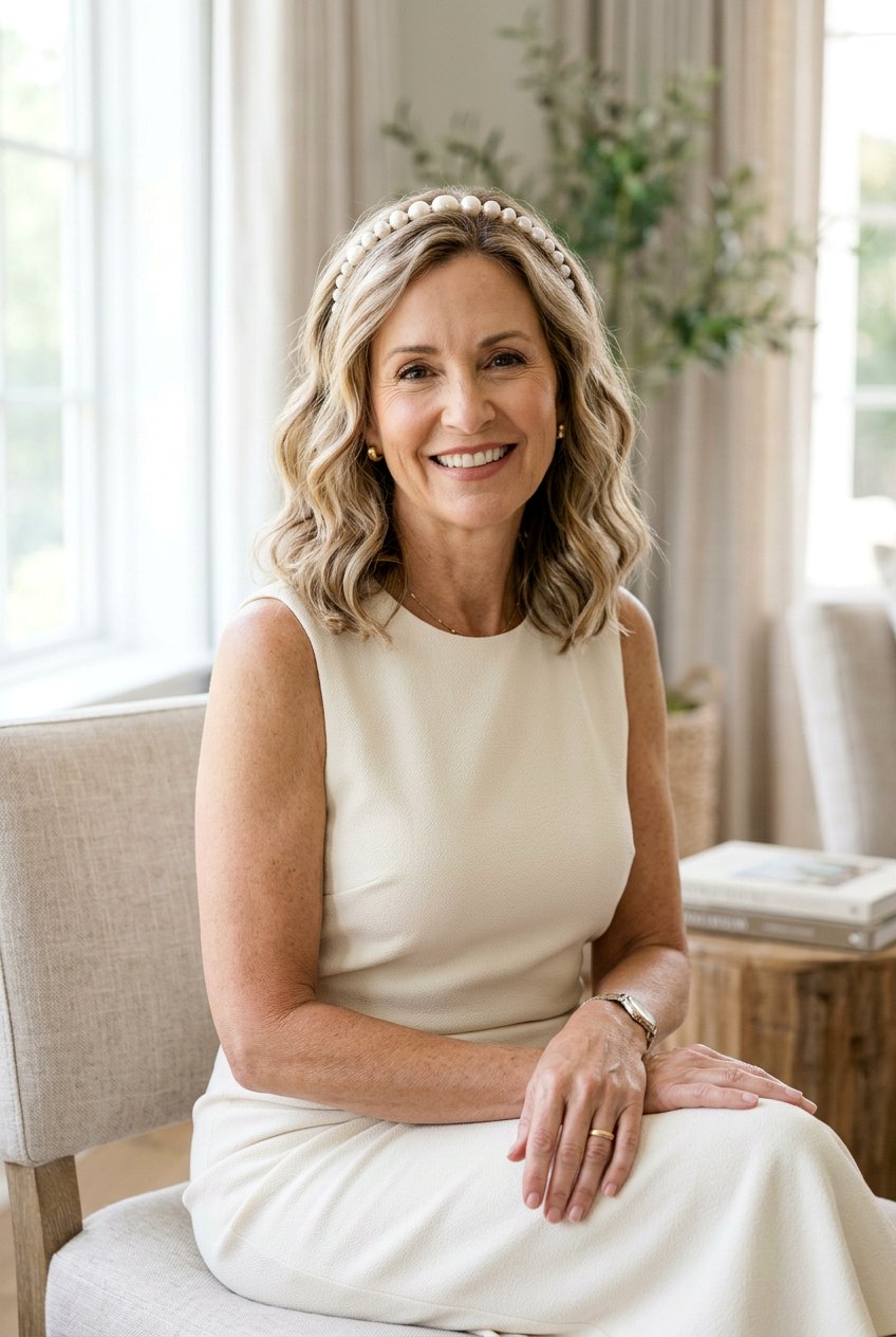 Wavy Lob - 20 bridal hairstyle for mature bride - 20 bridal hairstyle for mature bride