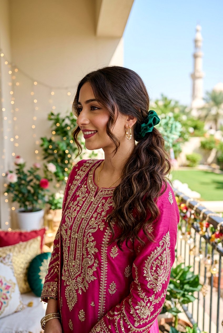 Wavy Low Eid Ponytail Hairstyle - 20 eid ponytail hairstyle - 20 eid ponytail hairstyle