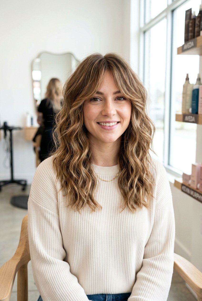 Wavy Medium Shag - 20 medium shag haircut - 20 medium shag haircut