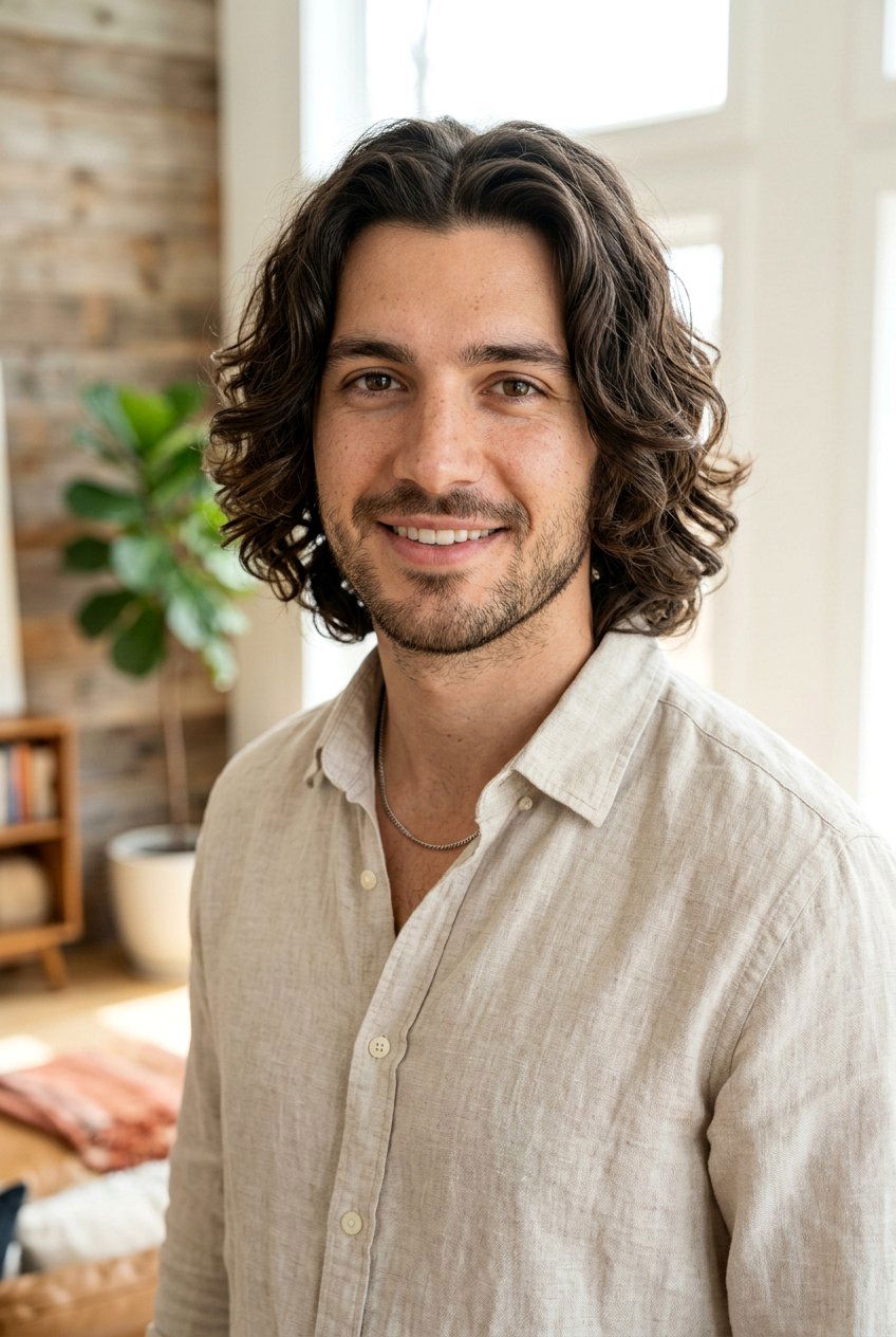 Wavy Middle Part Flow - 20 middle part flow haircut men - 20 middle part flow haircut men