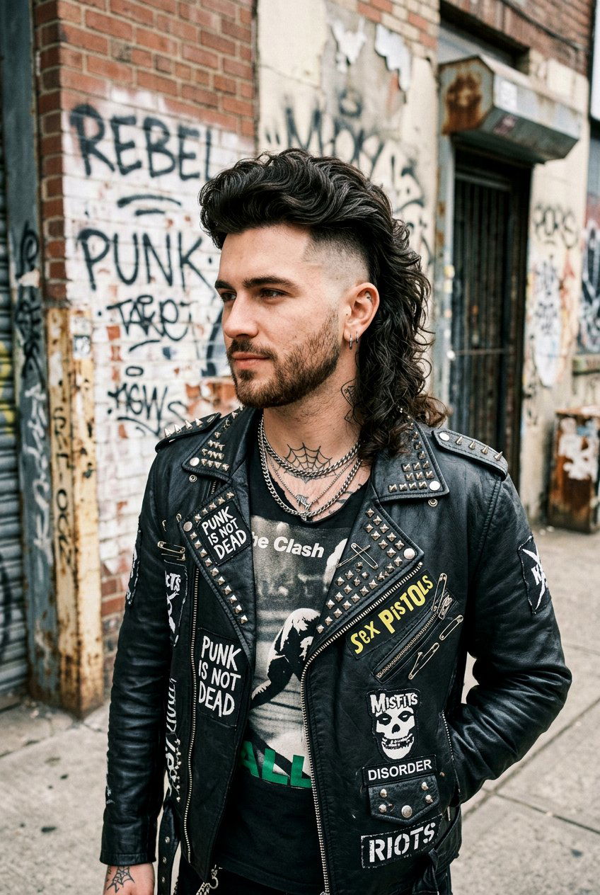 Wavy Mullet Fade With Side Part - 20 men mullet fade for wavy hair - 20 men mullet fade for wavy hair
