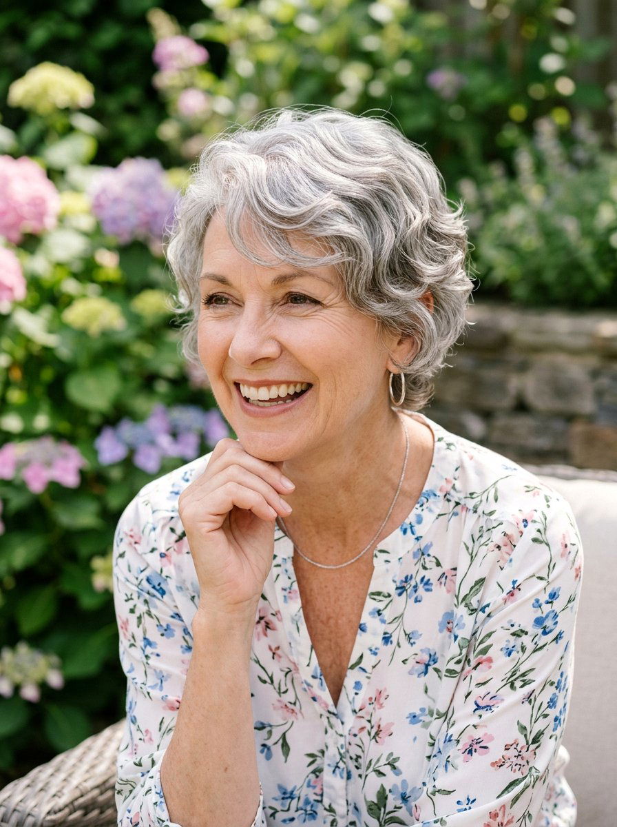 Wavy Pixie Cut Inspiration - 20 soft cropped pixie for mature women - 20 soft cropped pixie for mature women