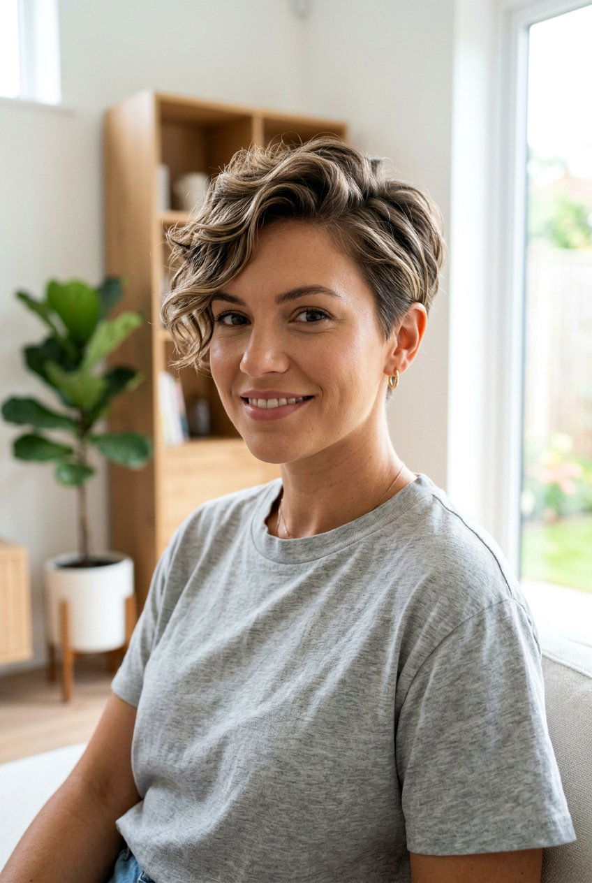 Wavy Pixie Cut - 20 best haircut for wavy hair - 20 best haircut for wavy hair