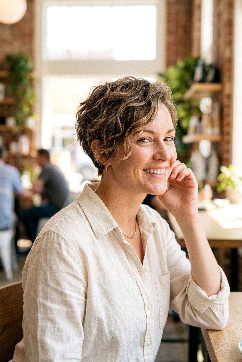 Wavy Pixie With Stacked Back - 20 pixie with stacked back - 20 pixie with stacked back