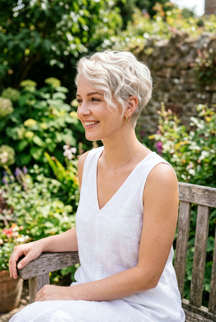 Wavy Platinum Pixie Haircut - 20 platinum pixie haircut - 20 platinum pixie haircut