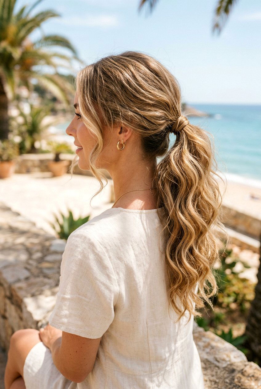 Wavy Ponytail - 20 easy ponytail hairstyles - 20 easy ponytail hairstyles