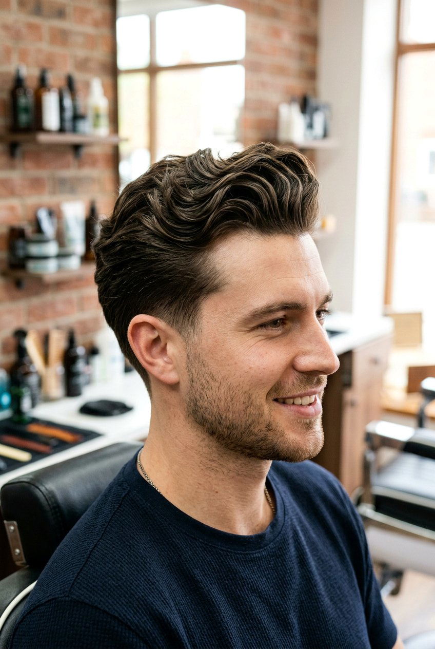 Wavy Quiff - 20 quiff haircut for men - 20 quiff haircut for men