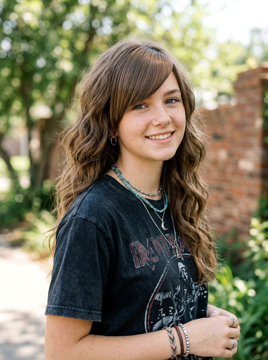 Wavy Scene Hair - 20 scene haircut for teenage girls - 20 scene haircut for teenage girls