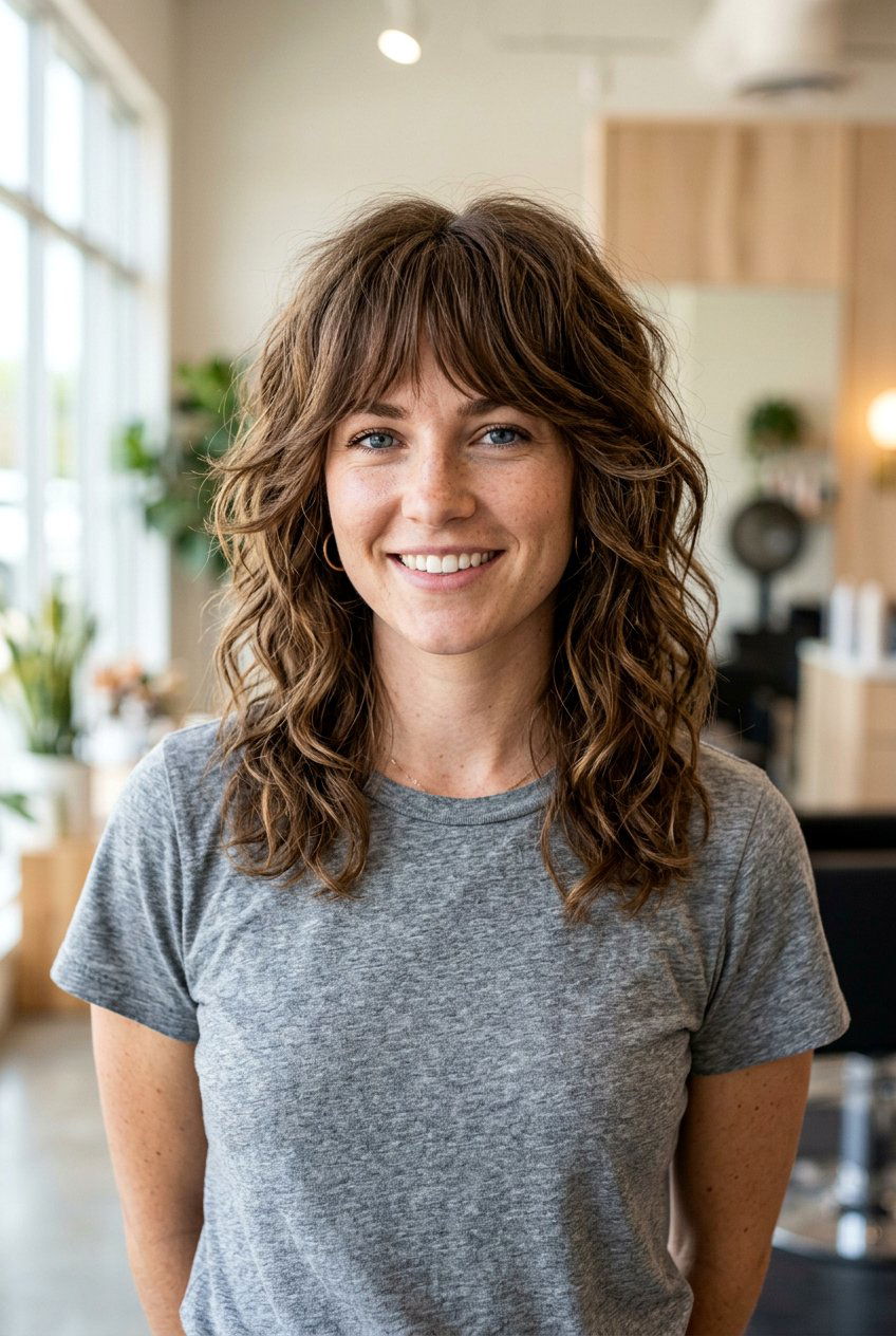 Wavy Shag Haircut - 20 best haircut for wavy hair - 20 best haircut for wavy hair