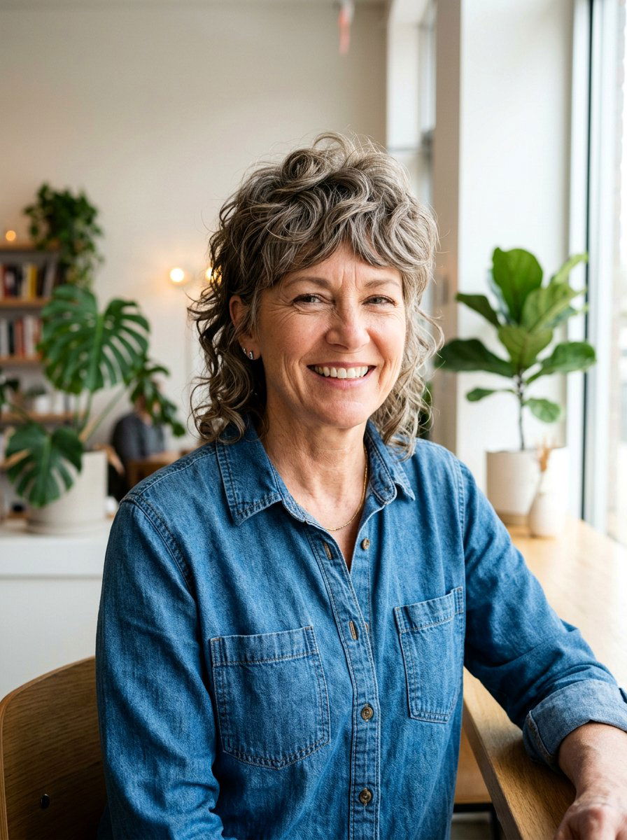 Wavy Short Mullet - 20 short mullet for women over 50 - 20 short mullet for women over 50