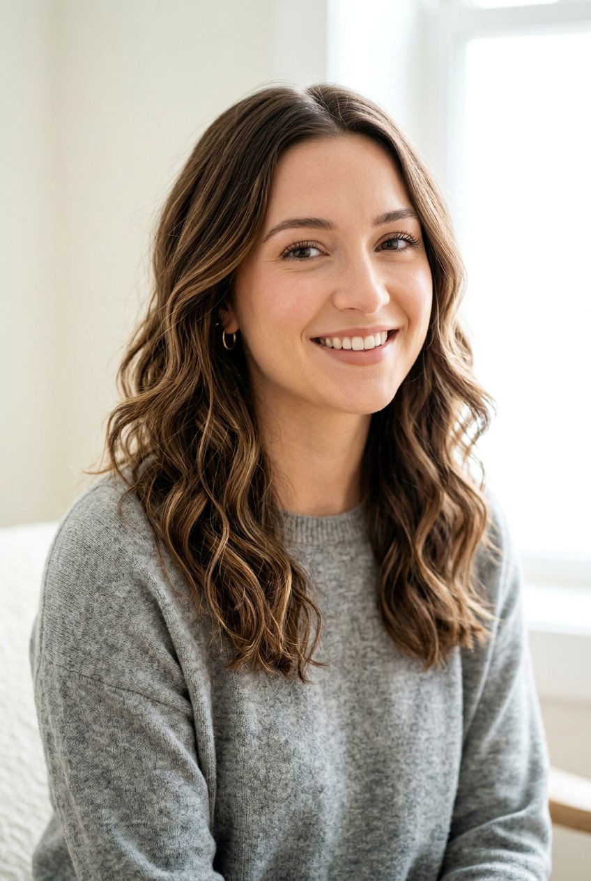 Wavy Shoulder Length Hair - 20 hairstyles for square faces - 20 hairstyles for square faces