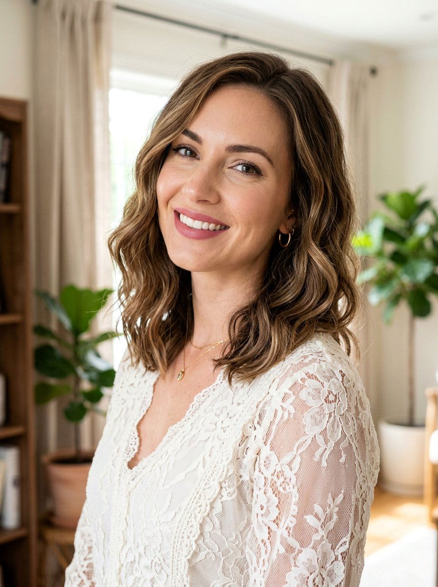 Wavy Shoulder Length Lob - 20 classy shoulder length haircut ideas - 20 classy shoulder length haircut ideas